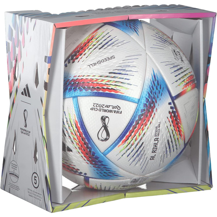 Футбольний м'яч Adidas RIHLA PRO H57783, унісекс, білий, для рекреаційної гри