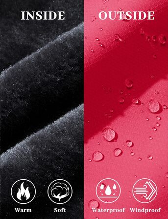 Жіноча зимова куртка MAGCOMSEN: тепла флісова парка, софтшелл для сноуборду та гірськолижного спорту, рожевого кольору, водонепроникна та вітрозахисна