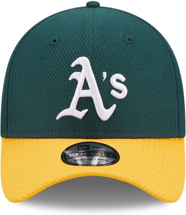 Кепка New Era Oakland Athletics MLB Diamond Era DarkGreen 39Thirty Stretch - XS