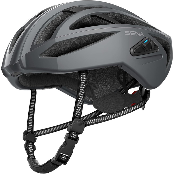 Велосипедний шолом Sena R2 EVO Smart для дорослих, з Mesh Intercom, матовий сірий, для шосе