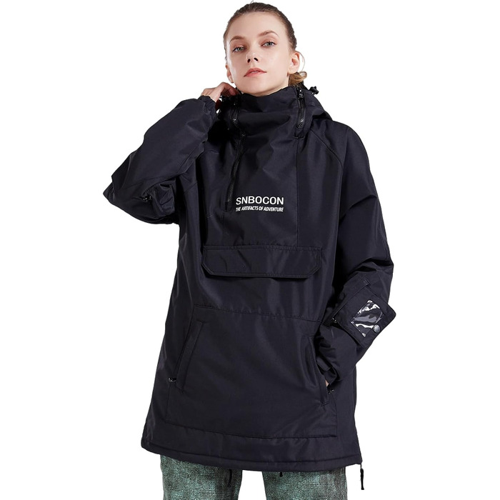 Жіночий гірськолижний костюм Bluemagic: тепла, водонепроникна та дихаюча куртка-софтшелл, зелений (L, чорний)