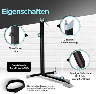 Підставка для велосипеда вертикальна, підлогова, для гаража та дому, компактна, Bike Nook