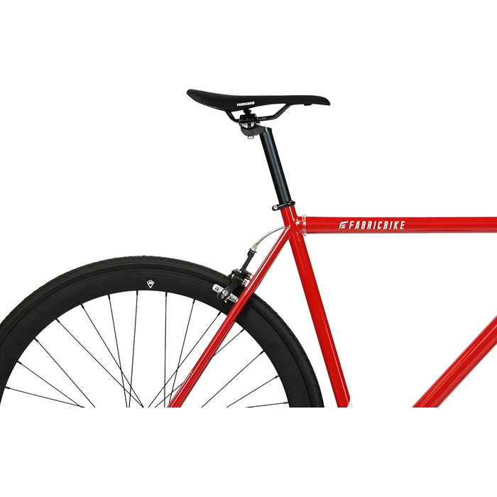 Велосипед FabricBike Original Pro, фікс-гіар, Hi-Ten сталь, міський, 8 кольорів, 3 розміри, 10,45 кг, Pro Red & Matte Black, рама 49 см