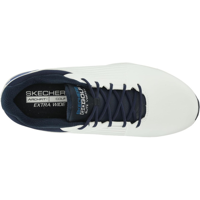 Чоловічі гольф-туфлі Skechers Elite Vortex - білі, з синім оздобленням (47 EU)