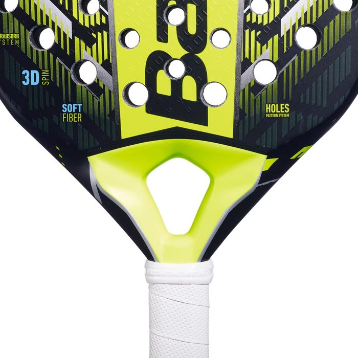 Падель ракетка Babolat Counter Vertuo, жовта, легка, універсальний розмір, для контратакуючих гравців, ідеальний баланс точності та сили
