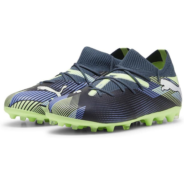 Дитячі футбольні бутси PUMA Future 7 Match Mg Jr (38.5 EU) - сірий, білий, рожевий