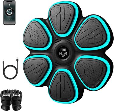 Електронна боксерська машина для дому та фітнес-залу: інтелектуальний тренажер з музикою та рукавичками