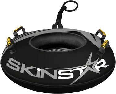 Сноутюбінг SkinStar Profi 100 см, чорний-сірий, надувні санки для катання по снігу