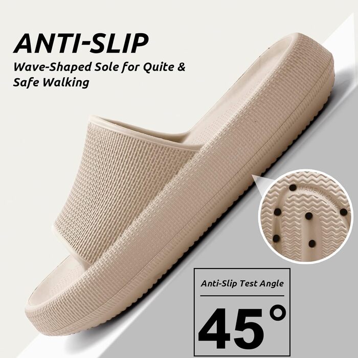 Шльпанці Badelatschen Cozislides: Зручні та антиковзкі шльпанці для дому та пляжу (37/38 EU, Хакі)