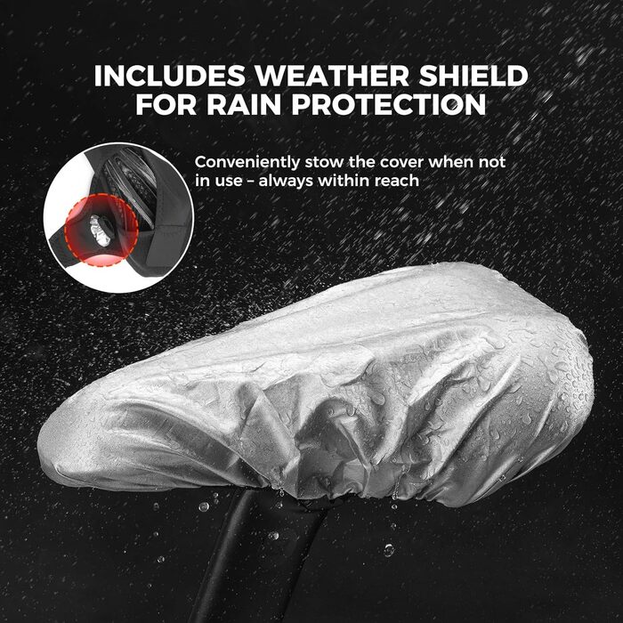 Подушка-накладка на сидіння велосипедного крісла ROCKBROS, гелева, вузька, дихаюча, 28*17см, червоно-синя