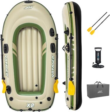 Надувний човен Bestway Hydro-Force Voyager X2 232×118×37 см комплект