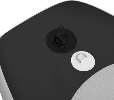 Надувна SUP-дошка для дорослих vidaXL, 330x76x10 см, чорна, комплект для сапсерфінгу з веслом
