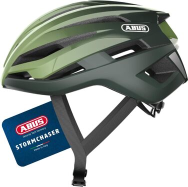 ABUS StormChaser шолом для шосе, зелений (опаловий), L (59-61 см) - для професійного велоспорту, чоловічий/жіночий