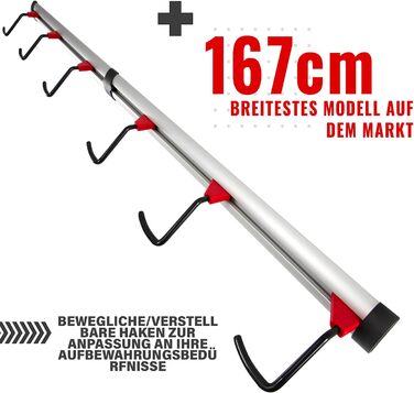 Настінна тримач для велосипедів PRO BIKE TOOL на 6 велосипедів - міцна конструкція, економія місця