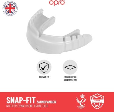 Захист для зубів OPRO Snap-Fit для спорту (для дорослих та дітей), прозорий