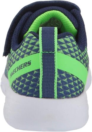 Дитячі кросівки Skechers Go Run 600 Baxtux, 37 EU, темно-синій, сітка, синтетика, оздоблення лайм