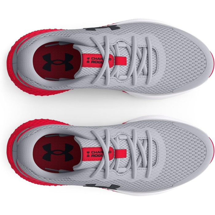 Дитячі кросівки Under Armour Ua Rogue 3 Al для дівчаток, Visual Cushioning, 38 EU, сірий, червоний, чорний