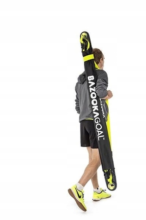 Складані переносні футбольні ворота BazookaGoal 120x75 см, чорні