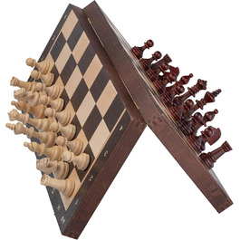 Набір шаховий турнірний Großartig NO.6 | Master Of Chess | Шахове поле 54x54 см з горіха та ясену | Набір шахів Staunton з дерева, преміум-якість
