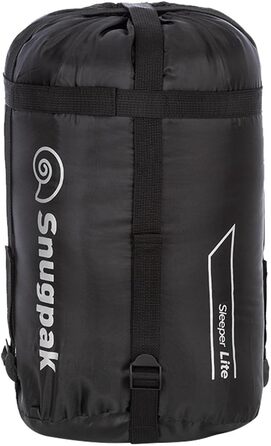 Спальний мішок Snugpak Sleeper Lite WGTE - чорний, ліва блискавка, для кемпінгу та холодної погоди