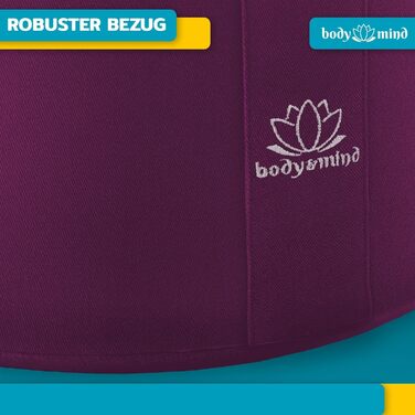 Подушка для медитації та йоги Body & Mind®; 18 см, фіолетовий