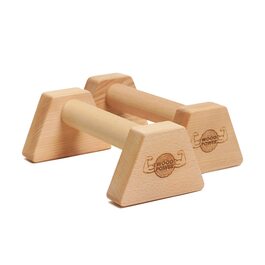 WOODPOWER PowerBars Дерев'яні бруси для віджимань, стійок на руках, йоги та калістеніки. Нековзні, для дому та вулиці, захищають суглоби.