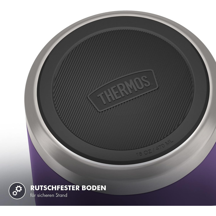 Термос для їжі Thermos ICON, 0.47 л, матовий сливовий (Plum Mat) — зберігає тепло до 14 годин