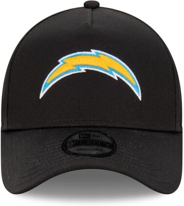 Кепка New Era NFL Los Angeles Chargers 9Forty A-Frame, чорна, універсальний розмір