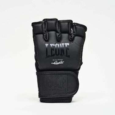 MMA рукавички Leone 1947 Black Edition з захистом великого пальця, вентиляцією, для греплінгу та фріфайту, розмір L, чорні