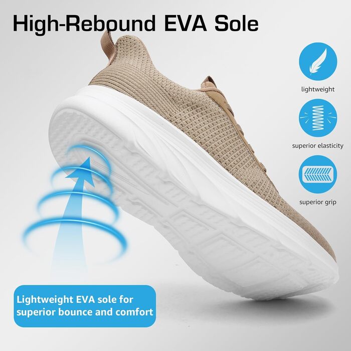 Сліпони чоловічі DimaiGlobal - легкі спортивні кросівки для активного відпочинку (43 EU, верблюжий)