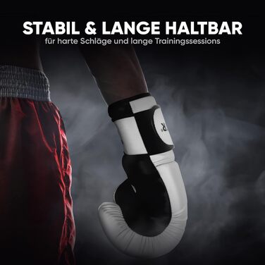Боксерські рукавички Fightr для боксу, MMA, Муай-Тай і кікбоксингу, максимальний захист і стабільність, розміри 8-16 унцій, з чохлом