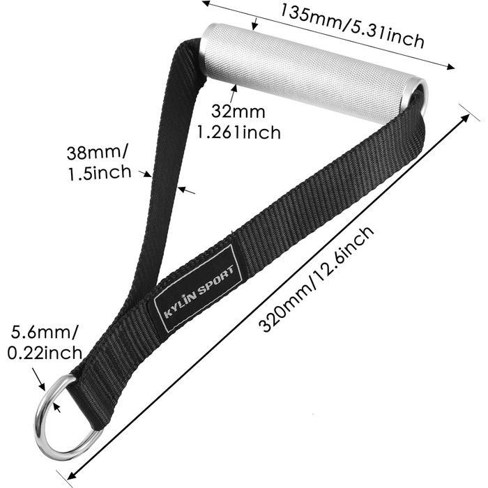 Набір аксесуарів для тренажерів KYLIN SPORT: гумки, ручки, карабіни, ремені, фітнес-петлі