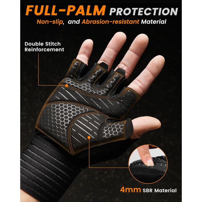 Фітнес рукавички ATERCEL для чоловіків та жінок: рукавички для тренувань, силових вправ, кросфіту, важкої атлетики та тренувань у залі