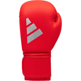 Боксерські рукавички adidas Speed 50 для дорослих, 12oz, червоні, комфортні та довговічні