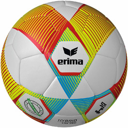 Футбольний м'яч Erima HYBRID LITE 350, розмір 4, червоний/блакитний