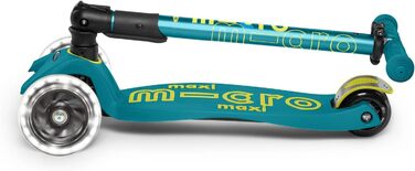 Дитячий самокат Micro Maxi Deluxe з LED колесами, складаний, триколісний, швейцарський дизайн