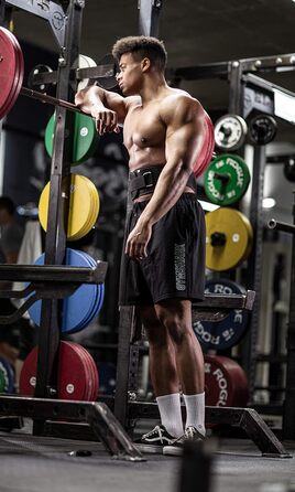 Пояс для важкої атлетики Fitgriff V1, універсальний тренувальний пояс для бодібілдингу, кросфіту та силових вправ, чорний, розмір XXL, обхват талії 108–118 см, для чоловіків і жінок