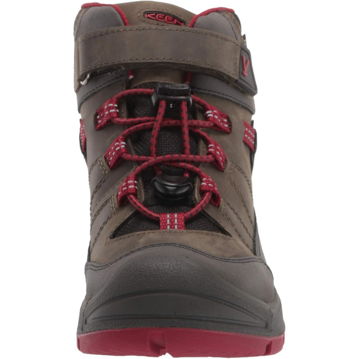 KEEN Redwood Mid - водонепроникні трекінгові черевики для жінок та чоловіків, 29 EU, сірий/червоний