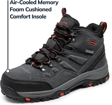 Чоловічі черевики Skechers Relment Pelmo 64869 сірого кольору з замші, 43 EU