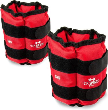 Важкі манжети C.P. Sports для зап'ястя та щиколотки (набір 2 шт) | Вага для рук та ніг | 0,5KG – 8KG | Важкі манжети для фітнесу, бігу, витривалості, силових тренувань, залу