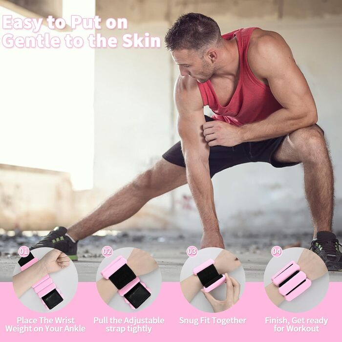 Набір манжет з обтяженнями для зап'ястя та кісточок KOOOGEAR 2 шт. (1 кг, 2*0.5 кг)