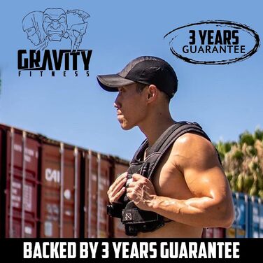 Обважнювальний жилет Gravity Fitness 15-20 кг, регульований, для калістеніки, кросфіту, силових тренувань, домашнього та комерційного використання