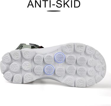 Жіночі сандалі Rieker для активного відпочинку та трекінгу, зелені, 39 EU