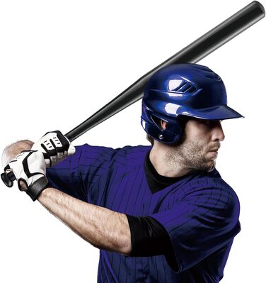 Бейсбольна бита 82 см, сталь, для бейсболу та софтболу, спортивне обладнання, чорна, алюміній