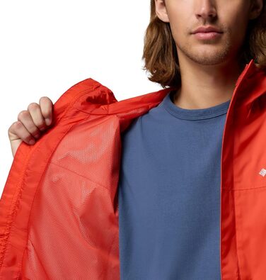Чоловіча водонепроникна куртка Columbia Watertight II Rain Jacket, колір Super Sonic, розмір M