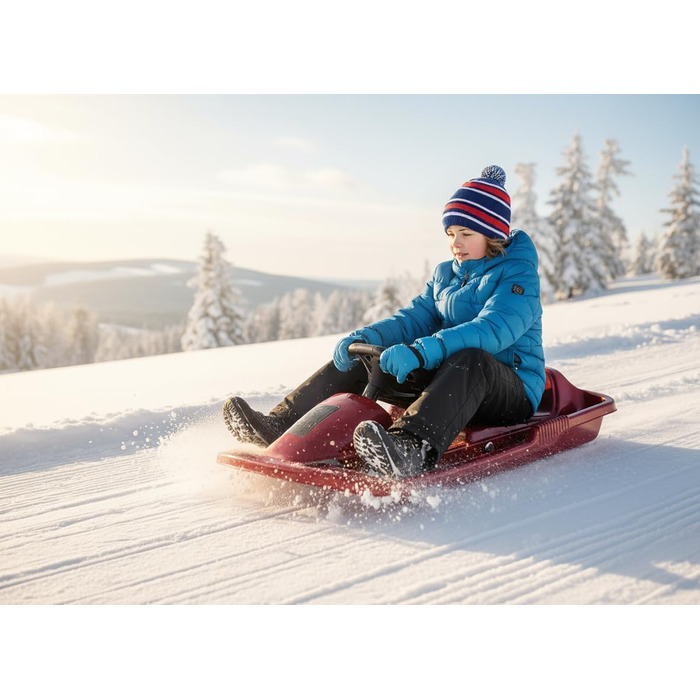 Сніговий боб KHW Snow Fox 95 см: сертифікований TÜV, з тросом, преміум-якість, Made in Germany