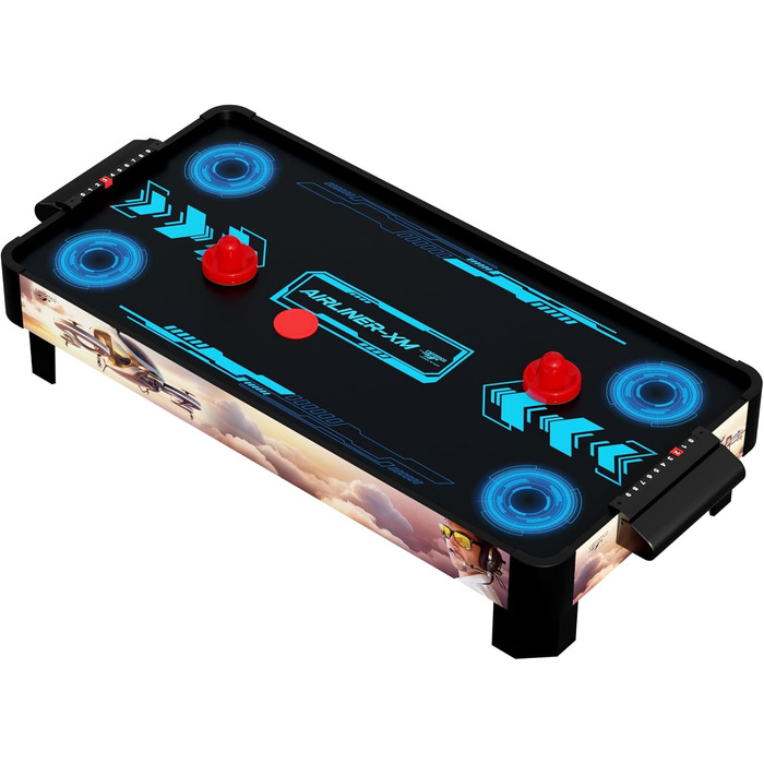 Airhockey Carromco Airliner-XM: стіл для гри з повітряною шайбою для 2 гравців (від 6 років)