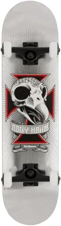 Скейтборд Birdhouse Hawk Skull 2 Chrome Stage 3, 19,7 см, сріблястий