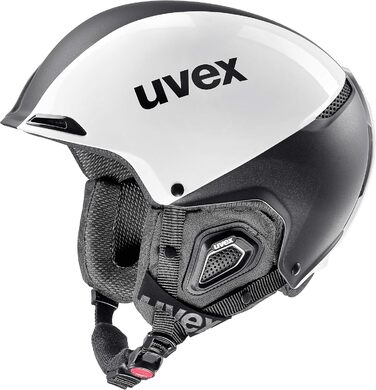 Лижний шолом Uvex Jakk+ антрацит матовий-білий, 52-55 см