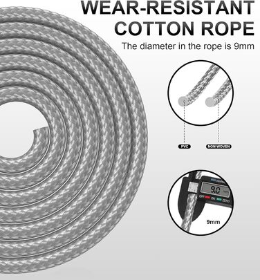 Стрибкове канат для фітнесу з навантаженням, регульований, для жінок та чоловіків, зелений/рожевий